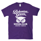 Bohemian Grove Social Club - Owl Logo Secret Society Monte Rio T-Shirt