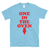 ONE IN THE OVEN - funny retro vintage style down arrow T-Shirt