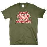 DON'T FEED ME AFTER MIDNIGHT - funny retro 80s 90s humor T-Shirt