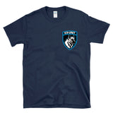 K9-UNIT - DO NOT TOUCH PET STAY BACK law enforcement logo 2 sided T-shirt