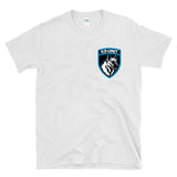 K9-UNIT - DO NOT TOUCH PET STAY BACK law enforcement logo 2 sided T-shirt