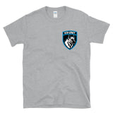 K9-UNIT - DO NOT TOUCH PET STAY BACK law enforcement logo 2 sided T-shirt