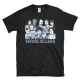 SERIAL KILLERS - rock and roll popstar group photo vintage style concert true crime fan T-Shirt