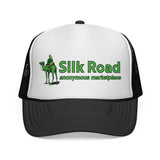 SILK ROAD Anonymous Marketplace Camel Logo - hacker crypto dark web Mesh Trucker Cap