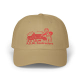 P.D.M. Contractors - True Crime Business Card PDM Pogo Clown Logo Embroidered Dad Hat