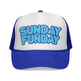 Sunday Funday - Retro Beach & Pool Party Summertime Hat Fun Mesh Trucker Cap