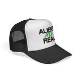 Aliens are Real - Funny UFO Exist Outer Space sci-fi Visitor Mesh Trucker Cap