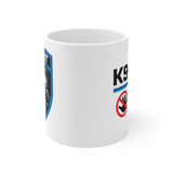 K9-Unit - DO NOT Touch PET Stay Back Law Enforcement Logo coffee tea ceramic mug