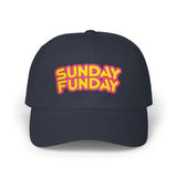 Sunday Funday - Retro Beach & Pool Party Summertime Fun Embroidered Dad Hat