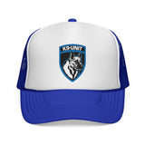 K9-Unit - German Shepherd Badge Logo Law Enforcement Mesh Trucker Cap