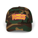 Sunday Funday - Retro Beach & Pool Party Summertime Fun Embroidered Dad Hat