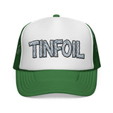 TINFOIL - hat funny conspiracy theory pun alien ufo lover punny sarcastic Mesh Trucker Cap