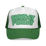 Sunday Funday - Retro Beach & Pool Party Summertime Hat Fun Mesh Trucker Cap