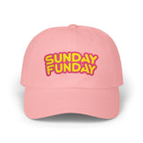 Sunday Funday - Retro Beach & Pool Party Summertime Fun Embroidered Dad Hat