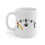 OUT OF GAS - Empty Fuel Gauge Tank Funny Tired - 11 oz. Mug