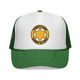 THERE'S A NEW SHERIFF IN TOWN - funny cowboy cop retro vintage fashion boss star badge Mesh Trucker Cap