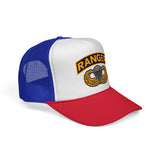 Ranger - Military Air USA Combat Veteran Soldier Vet Parachute logo Mesh Trucker Cap