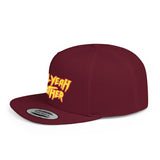 Hell Yeah Brother - 80s pop Culture Wrestling Quote USA bro Retro Throwback 6 Panel Flat Snap Back Hat