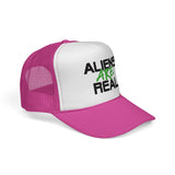 Aliens are Real - Funny UFO Exist Outer Space sci-fi Visitor Mesh Trucker Cap