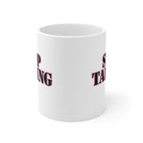 Stop Talking - Retro Vintage Style 70s 80s Sarcastic coffee tea ceramic mug