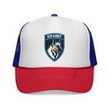 K9-Unit - German Shepherd Badge Logo Law Enforcement Mesh Trucker Cap