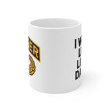 Ranger I Wanna Live a Life of Danger - Military air Combat USA Vet logo ceramic coffee mug
