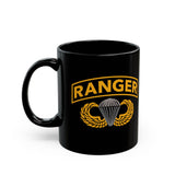 RANGER I Wanna Live a Life of Danger - Military air Combat USA Vet logo ceramic coffee mug