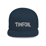 TINFOIL - Hat Funny Conspiracy Theory Pun Alien UFO Lover Punny Sarcastic 6 Panel Flat Snapback Cap