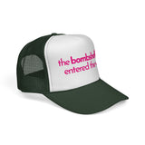 The BOMBSHELL Has Entered The VILLA - funny flirty pop culture got a text dating mesh Trucker Hat
