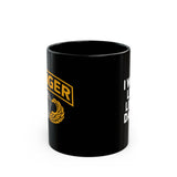 RANGER I Wanna Live a Life of Danger - Military air Combat USA Vet logo ceramic coffee mug