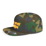 Hell Yeah Brother - 80s pop Culture Wrestling Quote USA bro Retro Throwback 6 Panel Flat Snap Back Hat