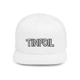 TINFOIL - Hat Funny Conspiracy Theory Pun Alien UFO Lover Punny Sarcastic 6 Panel Flat Snapback Cap