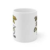Bohemian Grove Social Club  - Weaving Spiders Come Not Here Owl Shrine Logo ceramic mug