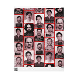SERIAL KILLER GIFT WRAPPING PAPER - True Crime Gift - 30" x 36" Roll Paper