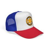THERE'S A NEW SHERIFF IN TOWN - funny cowboy cop retro vintage fashion boss star badge Mesh Trucker Cap