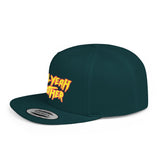 Hell Yeah Brother - 80s pop Culture Wrestling Quote USA bro Retro Throwback 6 Panel Flat Snap Back Hat