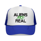 Aliens are Real - Funny UFO Exist Outer Space sci-fi Visitor Mesh Trucker Cap