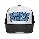 Sunday Funday - Retro Beach & Pool Party Summertime Hat Fun Mesh Trucker Cap