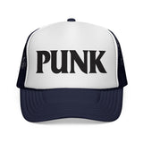PUNK - music lover hardcore metal thrash rock n roll font funny Mesh Trucker Cap