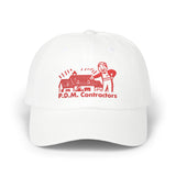 P.D.M. Contractors - True Crime Business Card PDM Pogo Clown Logo Embroidered Dad Hat
