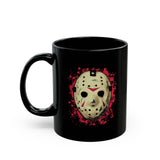 GOALIE MASK  - Vintage Hockey Bloody Horror Halloween - 11 oz. mug