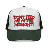 DON'T FEED ME AFTER MIDNIGHT - funny retro 80s 90s humor Mesh Trucker Cap